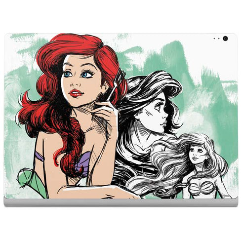 Disney Princess Ariel Sketch Art Surface Book 2 13.5in Skin